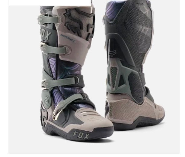 Fox Racing Instinct Motocross Boots (Grey / Purple