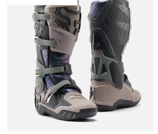 Fox Racing Instinct Motocross Boots (Grey / Purple